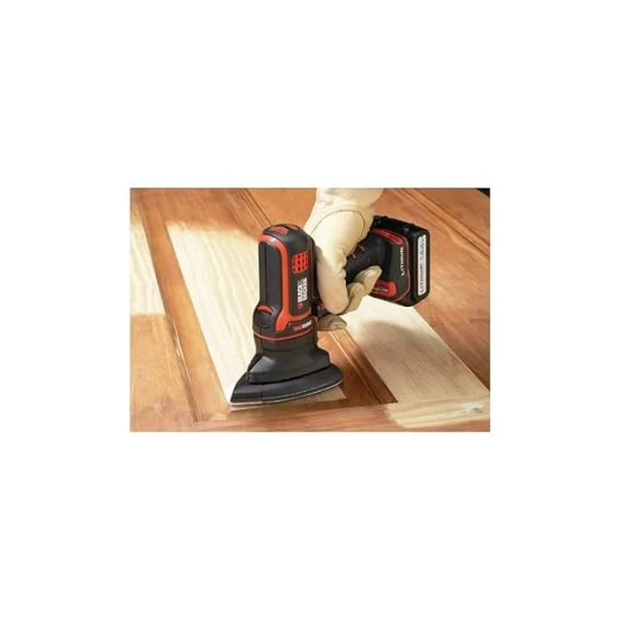 BLACK+DECKER Multievo Detail Corner Sander Attachment Head | 7,500 RPM Hook-and-Loop Tear-Drop Finishing Tool | MTSA2-XJ