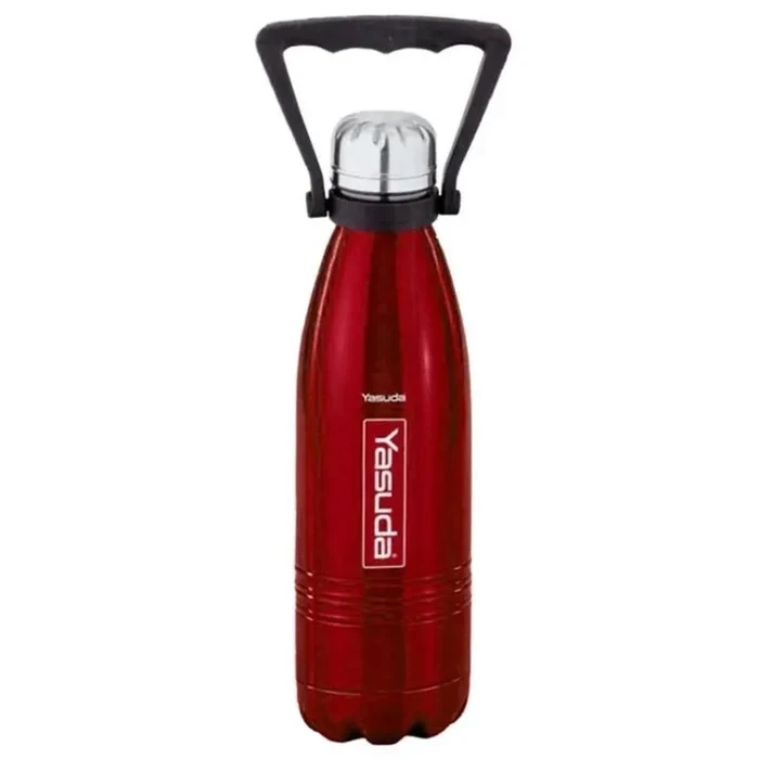 Yasuda 750ML Vacuum Bottle Flask | Long Duration Hot & Cold Stainless Steel Water Bottle | Copper Coating Insulation Leak Proof Travel Flask | YS-CB750 Red, YS-CB750 Stainless Steel, YS-CB750 Metallic