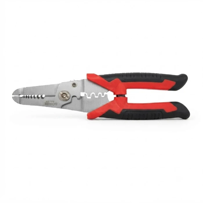BAUM Professional 7" (175mm) Multi-Functional Cable Cutter & Crimper | Hardened Stainless Steel Arc-Jaws for Shearing & Stripping with Comfort Dual-Component Handles | Model ART 172