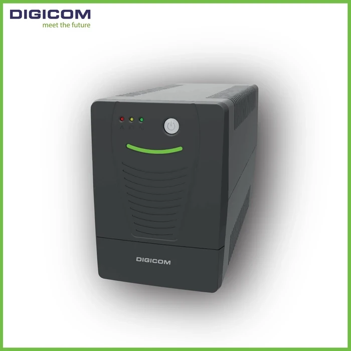 Digicom 650VA UPS | Sine Wave Output Logic | 12V/9Ah Battery Matrix | 360W Surge Protection | DG-U650K