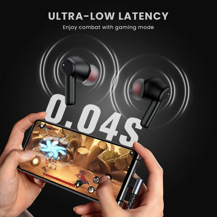 Digicom Vega Pro ANC TWS Earbuds | 60-Hour Total Playtime Logic | 12mm Drivers & Dual Pairing | IPX5 Water Resistant | Black