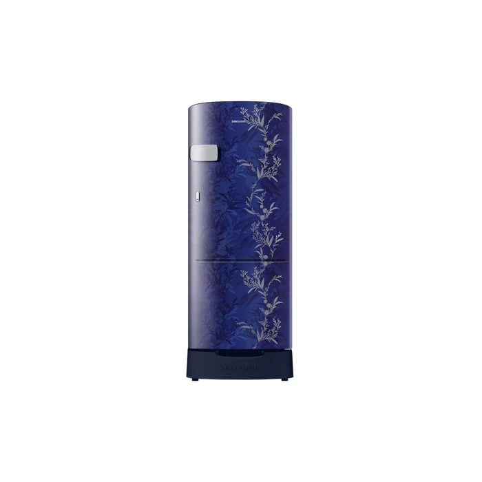 Samsung 192L RR20C2Z226U/IM Single Door Direct Cool Refrigerator | Inverter Compressor Toughened Glass Base Stand Drawer Mystic Blue