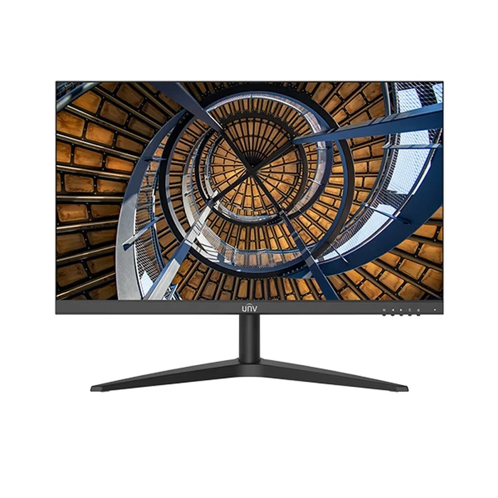 UNV MW-LC24-B 24" LED Full HD Monitor | 100Hz Refresh Rate Ultra-Narrow Borderless | Uniview 1080p IPS Panel 5ms response Time VESA Mount HDMI & VGA Desktop Security Monitor