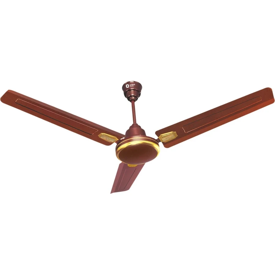 Orient Norwester Decor Ceiling Fan 48-Inch | 48W Energy Efficient | 320 RPM High-Performance Motor | White & Brown