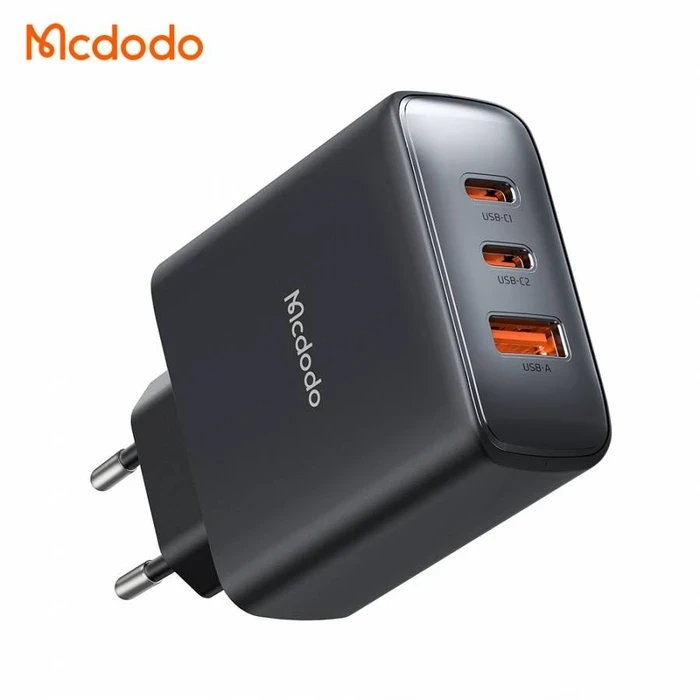 MCDODO 45W 3-Port Fast Charging Adapter | Samsung Super Fast Charge Logic | Fireproof V0 Matrix | CH-486