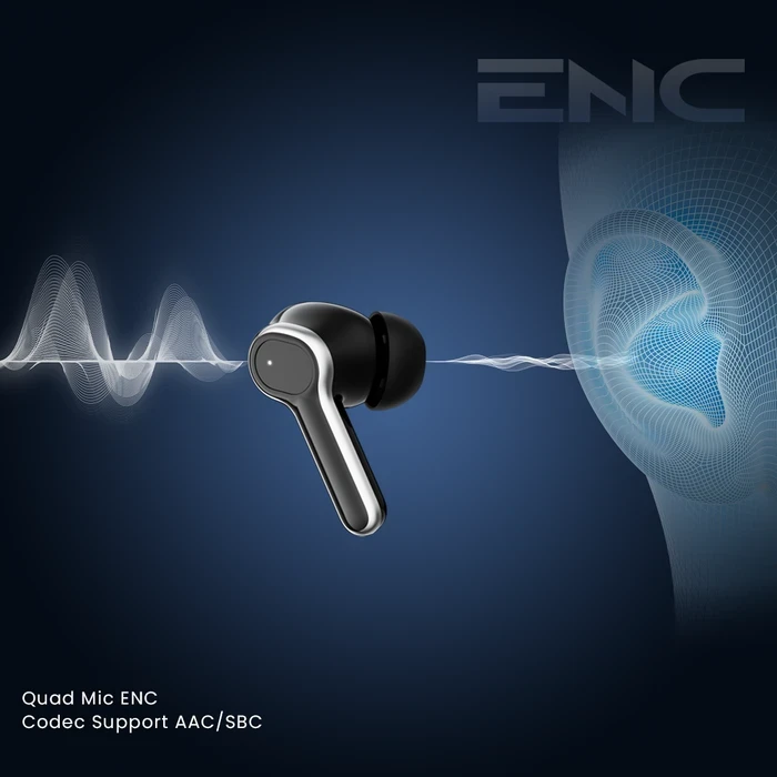 Digicom Orion ANC TWS Earbuds | 50-Hour Playtime Logic | Pro Bass X & 12mm Drivers | Dual Pairing & IPX5 Water Resistant