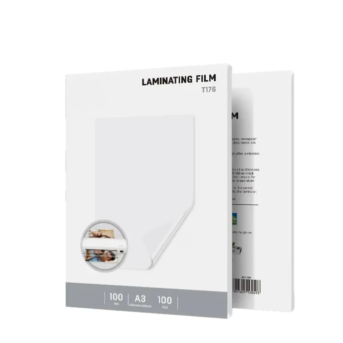 Deli A3 Thermal Laminator Pouches | 100 Micron Rigid Protection Film | 100-Piece Box Pack (30.3 x 42.6 cm) | ET176