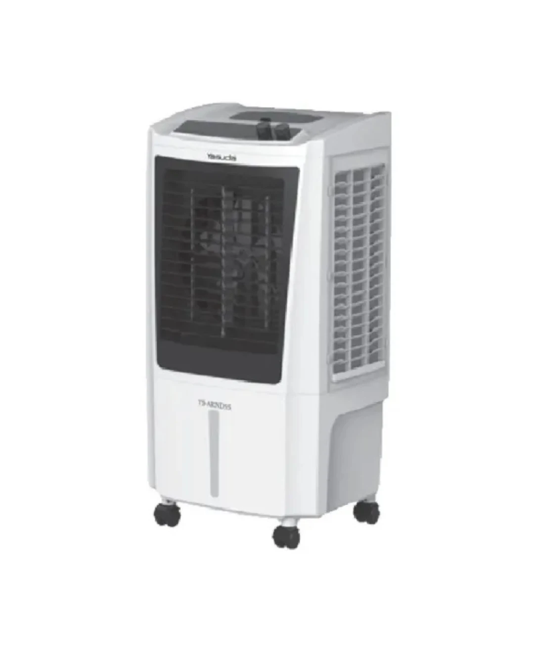 Yasuda Desert Evaporative Air Cooler | 55L Water Tank & High-Density Honeycomb Pad | Hydro Air Technology & Ice Chamber | White / Grey | YS-ARNC55