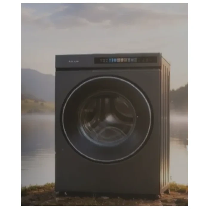 Yasuda 10 Kg Front Load Fully Automatic Washing Machine with BLDC Inverter Motor | 1400 RPM Max Spin Speed | 16 Programs Large LED Display Delay Start Chrome Door | YS-FLS10BD Dark Silver