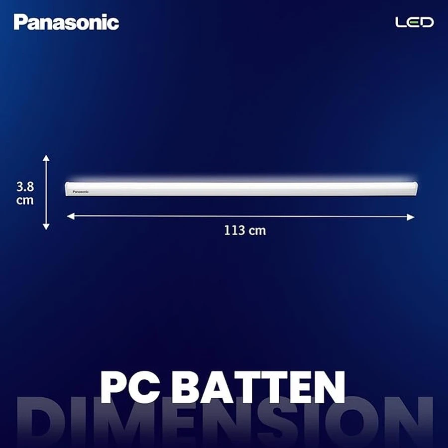 Panasonic PBTM23367 36W Aluminium Batten Tubelight | 3600 Lumen Brightness | Cool Day Light | IP20 Indoor LED