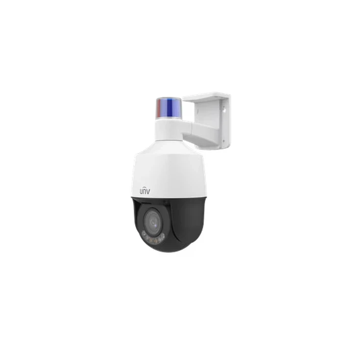UNV 2MP 5X LightHunter Active Deterrence Mini PTZ Camera with Auto Tracking, 50m Smart IR & Built-in Speaker | IPC6312LFW-AX5C-VG1