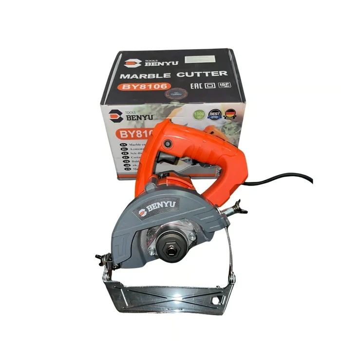Benyu High-Power Electric Marble & Tile Cutter | 1300W 13,000 RPM Masonry Saw for Granite, Marble & Ceramics | Benyu Series - BY8106 (CM4SB)