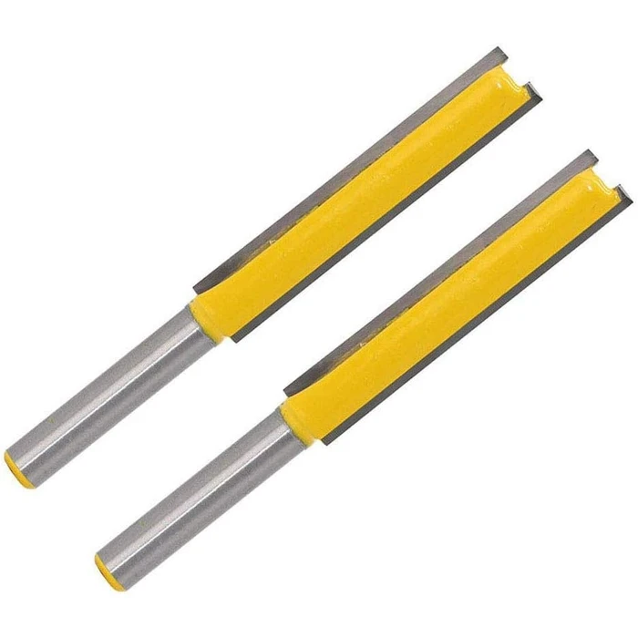 DongCheng Carbide 1/4" Shank Flush Trim Router Bit | 3/8" Cutting Diameter 2" Deep Reach Template Cutter for Laminates & Cabinetry | DongCheng Series - DG 1/4 X 3/8