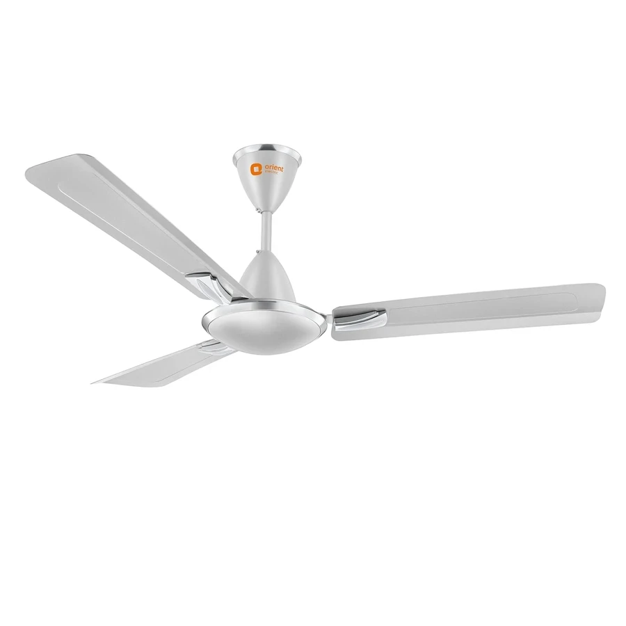 Orient Gratia Shine Ceiling Fan 70 Watts | Anti-Dust Design | 370 RPM | Aluminium Blades | Topaz Gold & Silky Silver