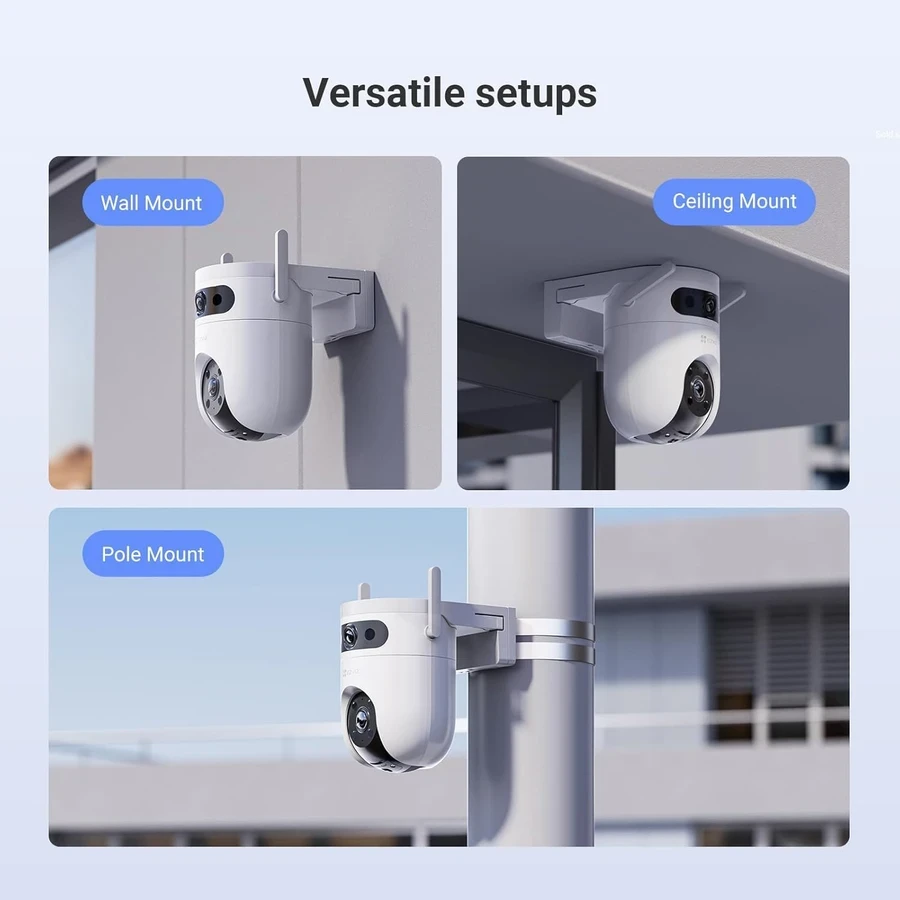 EZVIZ H9c Dual-Lens 5MP Camera 426 - 360° Pan/Tilt, Ultra HD, AI Human/Vehicle Tracking, Dual-View Monitoring