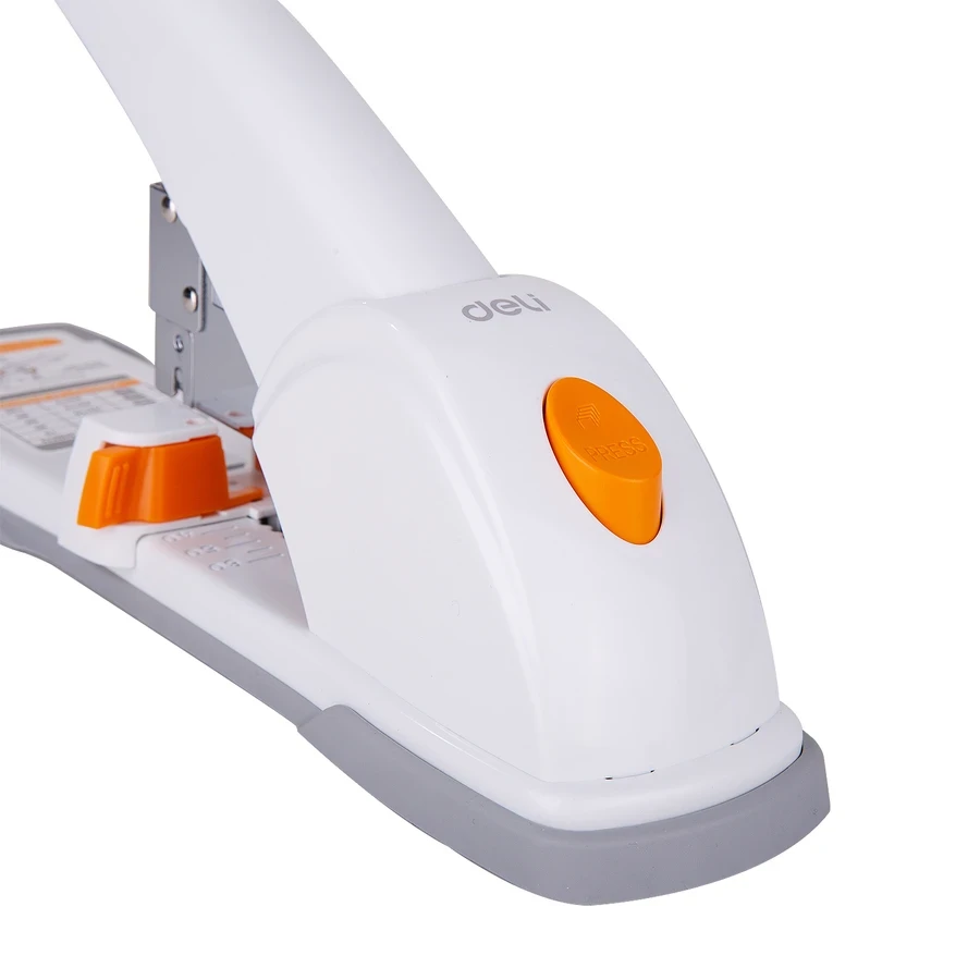 Deli 120-Sheet Heavy-Duty Desktop Stapler | Full Metal Body, Patented Jam Remover & 60mm Adjustable Depth | E0486