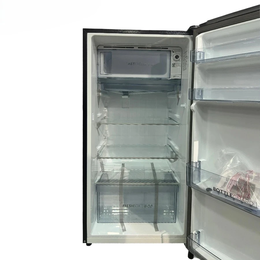 Yasuda Single Door Refrigerator | Advanced Frost Free Cooling & Intelligent Thermal Management | Heavy-Duty Toughened Glass Shelves | Premium Marine Lily Blue Floral | YHDC MLN Series (180L / 200L)