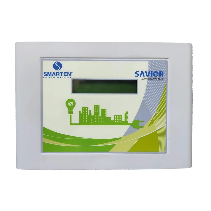 Smarten Savior Series 50A High-Voltage (36V / 72V / 96V / 120V) PWM Solar Charge Controller with Grid Control, 4-Level DOD & Multi-Parameter LCD Display