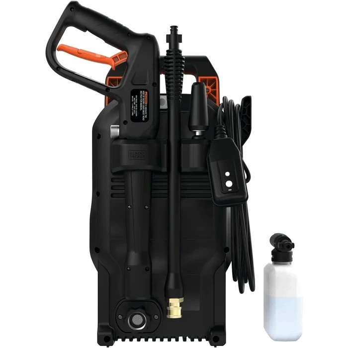 Black+Decker 110 Bar Corded Electric Pressure Washer | 6.8 L/min High-Velocity Car & Patio Cleaning Machine with 3-Meter Hose | BEPW1300-B5