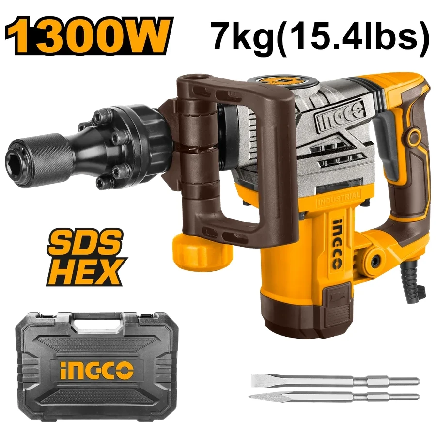 Demolition Breaker | PDB130018 | 1300W | 7kg Professional Anti-Vibration Jackhammer