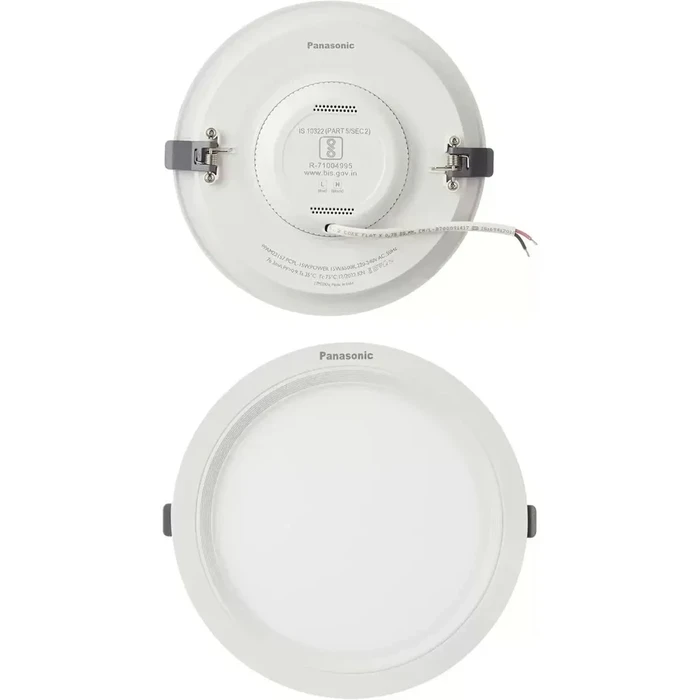 Panasonic Round LED PC Recessed Panel Downlight (6W, 10W, 15W) | Built-In Driver False Ceiling Light in 3000K Warm & 4000K Natural White | PPAM Series