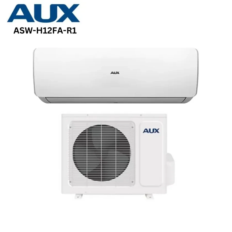 AUX 1.0 Ton Freedom Series Smart Split Air Conditioner | 12,000 BTU Non-Inverter Wall-Mounted AC with Integrated WiFi, 4-Way Air Flow & Fast Cooling | ASW-H12FA-R1