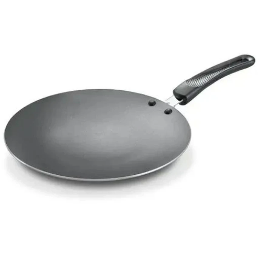 Prestige Omega Select Plus 280 mm Concave Roti Tawa | 3-Layer Metal Spoon Friendly PFOA-Free Curved Chapati Griddle - Model 30713