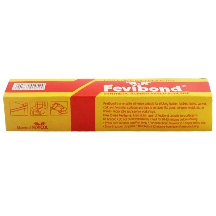 Pidilite Fevibond Synthetic Rubber Contact Adhesive for Laminating & Footwear | 50 Ml Tube