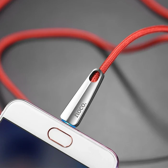 HOCO Space Shuttle Smart Power Off Cable | Intelligent LED Status Matrix | Zinc Alloy Zinc-Shield | U35