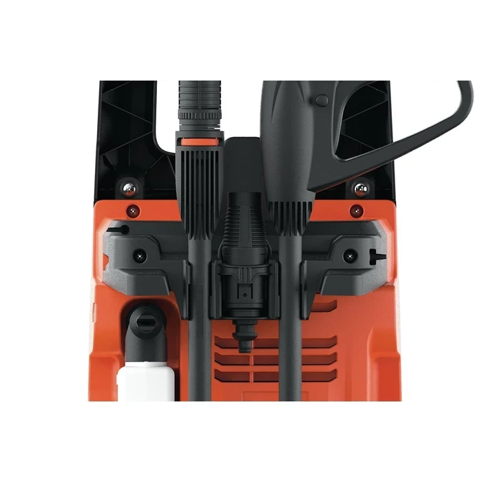 BLACK+DECKER 1400W 110 Bar High-Pressure Washer | 390 L/h Flow Rate Portable Wheeled Car & Patio Jet Cleaner | BXPW1400E-B5