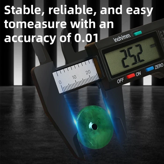 Deli Tools 150mm (6-Inch) Vernier Caliper | 4-Way Precision Measuring Tool with 0.1mm Resolution & Dual Scale | EDL90150B