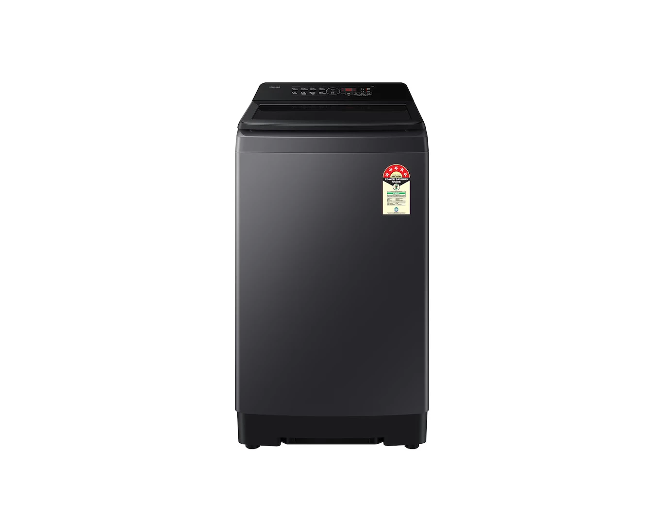 Samsung 8KG Top Load Washing Machine with EcoBubble™ Technology | Digital Inverter Motor & Dual Storm™ Pulsator | Magic Filter & Soft Closing Glass Lid | Glossy Black | WA40F08D1CIM