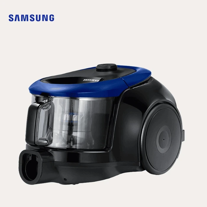 Samsung VC18M2120SB/TL 1.5L Canister Vacuum Cleaner | CycloneForce Anti-Tangle Turbine 1800W Motor 380W Suction HEPA Filter Stainless Pipe