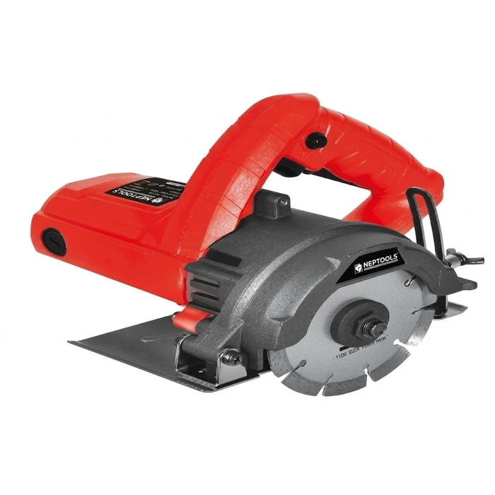 NEPTOOLS 1300W 110mm Electric Marble Cutter | 13000 RPM Heavy Duty Granite Tile & Masonry Saw with Wrenches & Carbon Brushes INMC1300