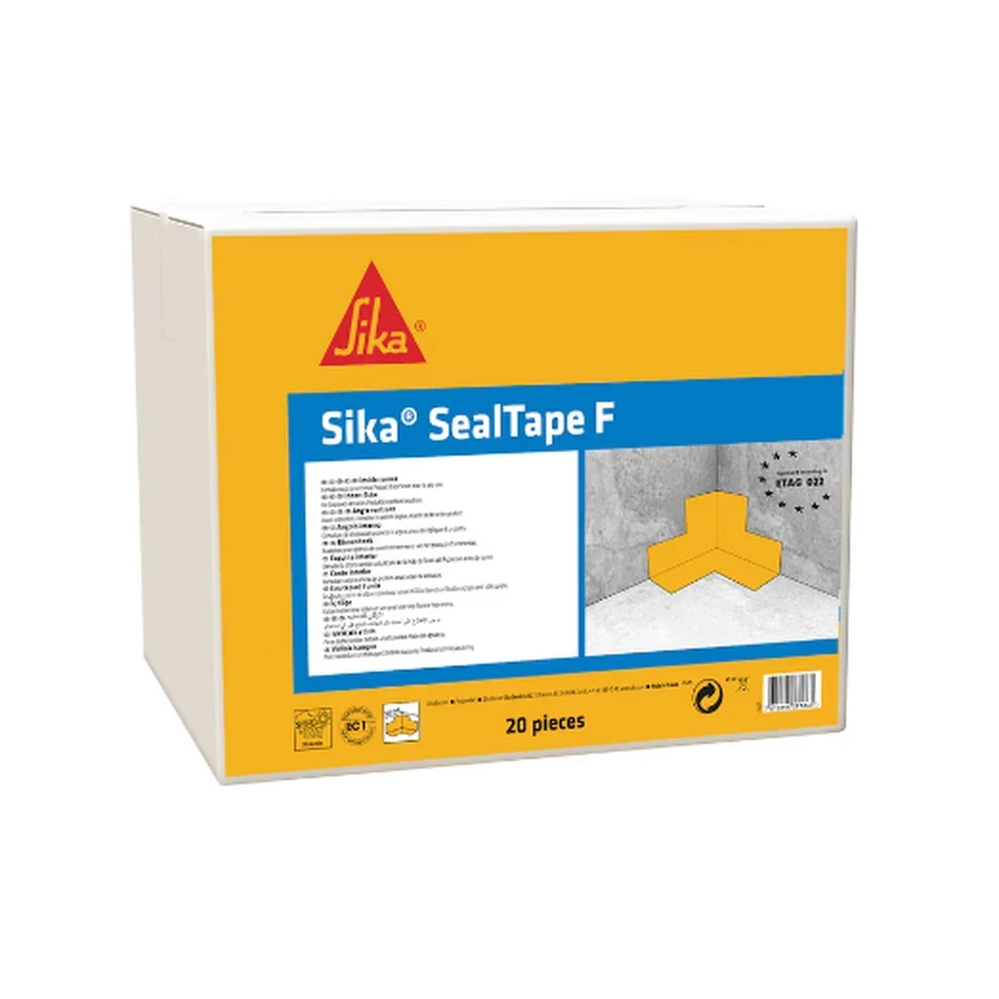 Sika SikaSealTape F Inside Corner Waterproofing Component 550995 | Pre-Fabricated Internal Corner | Elastomeric Crack Bridging | Brown