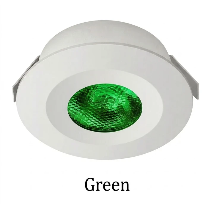 Panasonic Recessed 2W Mini LED Spotlight | Prismatic Glare-Free 2kV Surge Protected 140-275V Cabinet & Accent Light in White, Warm, Blue, Green & Red | PSPM01 Series