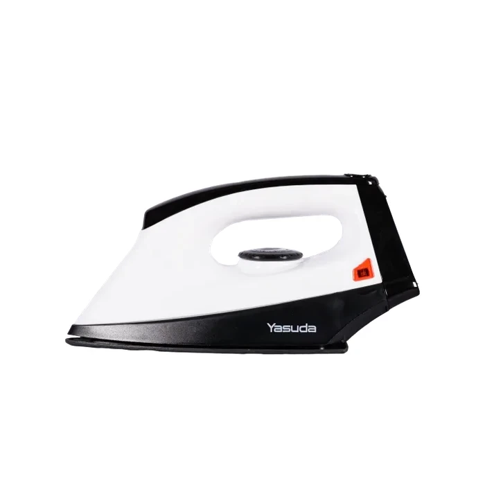 Yasuda 1000W Lightweight Dry Iron | Nonstick Coating Soleplate | Adjustable Thermostat Control Over Heat Safety Protection Cool Touch Handle | YS-212G