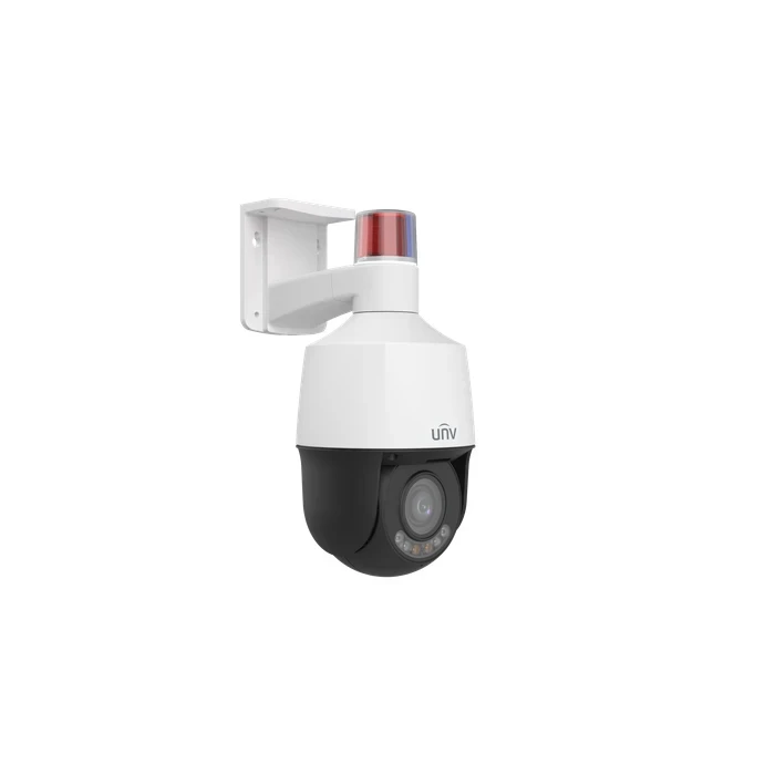 UNV 2MP 5X LightHunter Active Deterrence Mini PTZ Camera with Auto Tracking, 50m Smart IR & Built-in Speaker | IPC6312LFW-AX5C-VG1