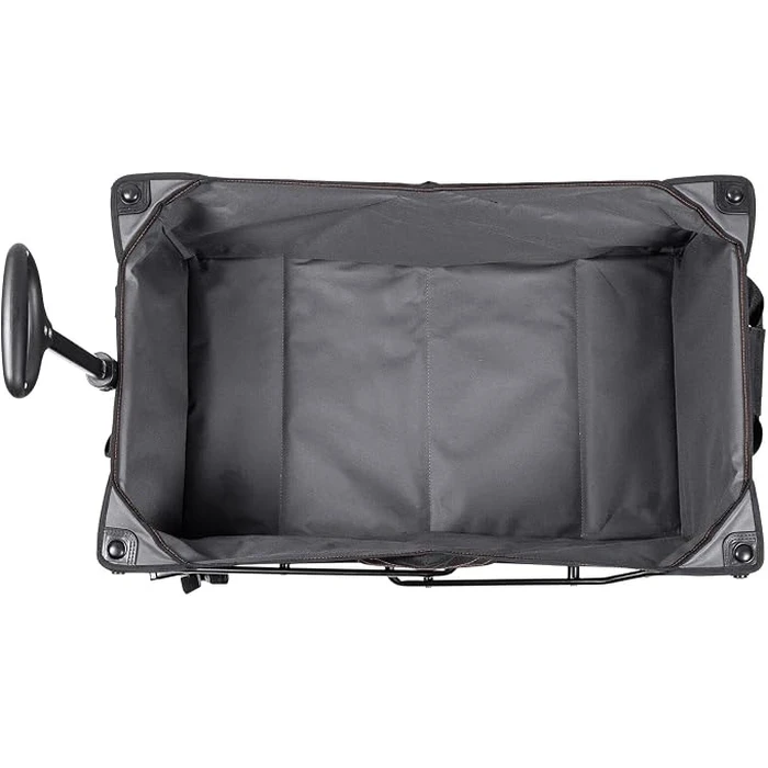 BLACK+DECKER 80kg Heavy-Duty Collapsible Folding Outdoor Wagon Cart | All-Terrain 360° Swivel Wheels with Brakes & Telescopic Handle | BDCWBK01-XJ