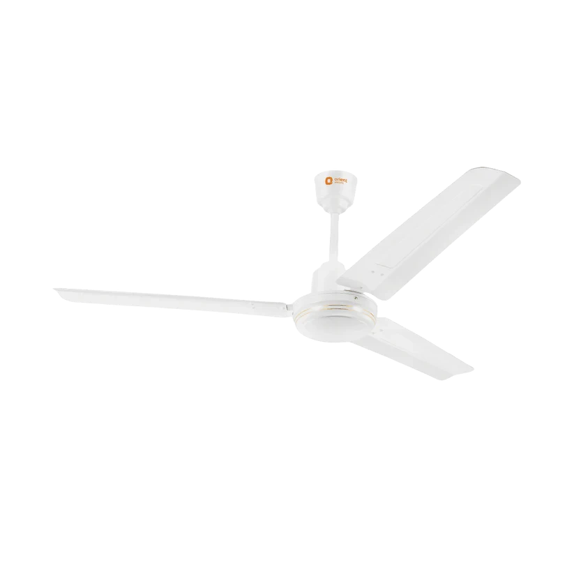 Orient New Breeze Base Ceiling Fan 1200mm | 44W Energy Saving | 320 RPM | 225 CMM Airflow | Brown & White