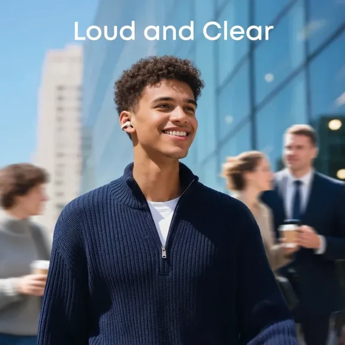 Anker Soundcore C50i Open-Ear Clip-On Wireless Earbuds | Breathable FlexiClip Titanium Fit, 12mm Bass Drivers & AI Clear Calls in Minimalist White