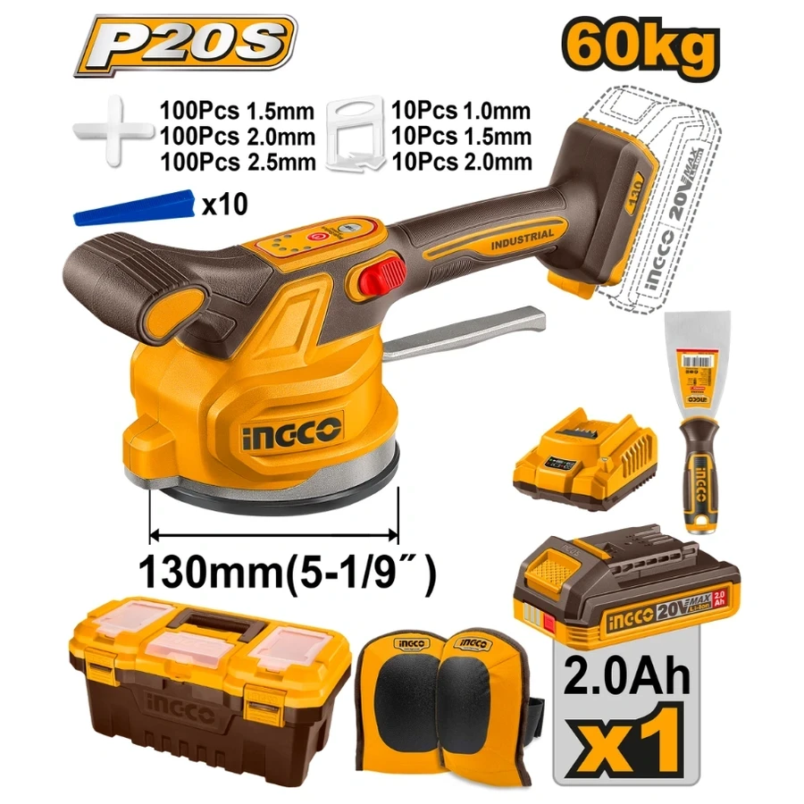 Elite Master Cordless Tile Vibration System | CTVLI20018 | 20V Professional All-in-One Kit