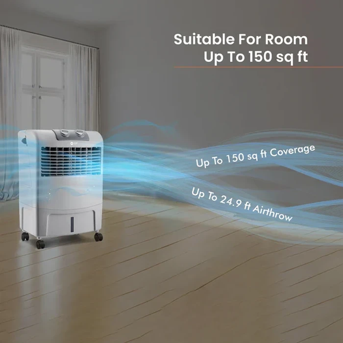 Orient Smartcool DX 24L Personal Air Cooler | 140W High-Performance DensiNest Honeycomb Evaporative Blower | 1300 Cu.m./hr Air Delivery 3-Speed Control | CP2302H