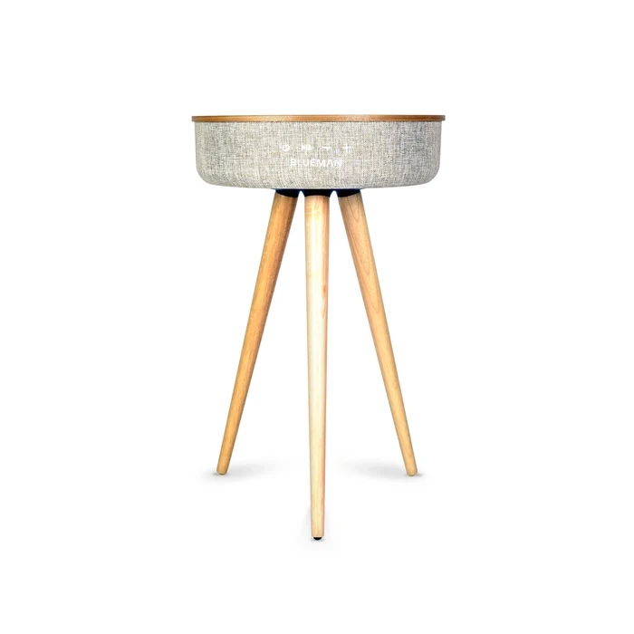 Blueman Table Teak Bluetooth Speaker | BT-Z1 Portable Logic | 360-Degree Acoustic Matrix