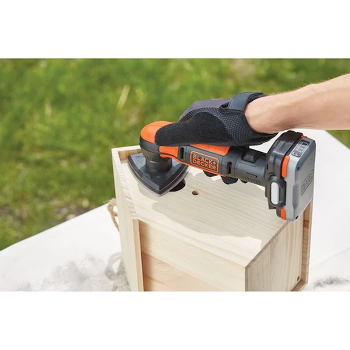 BLACK+DECKER 12V GoPak 4-Tool Cordless Combo Kit (Drill, Jigsaw, Sander, LED Light) with 2-in-1 USB Power Bank Battery | BDCK502C1-B5