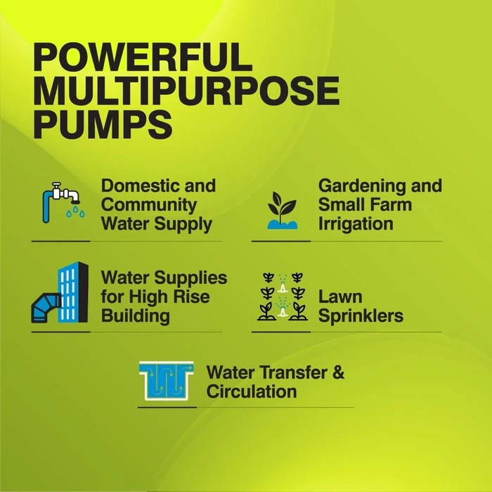 Kirloskar KDS Series Heavy-Duty Centrifugal Monobloc Pump | CED Anti-Rust Coated High-Efficiency Water Pump for Agriculture, Buildings & Industrial Transfer