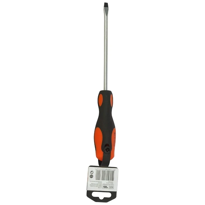 BLACK+DECKER 6.5 x 150mm Alloy Steel Standard Slotted Flathead Screwdriver | Long-Reach High-Torque Ergonomic Fastening Tool | BDHT62299