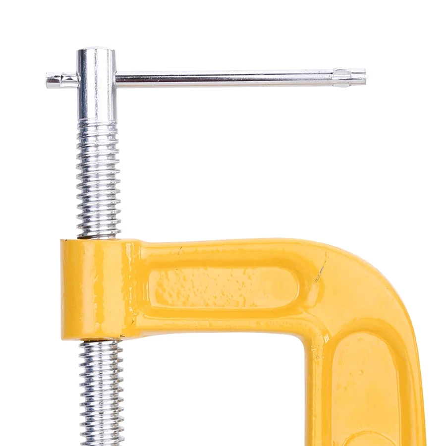 Deli Heavy Duty G Clamp 5" Durable Steel Frame C-Clamp for Medium-Sized Gluing, Woodworking & General Assembly Tasks | EDL-G205
