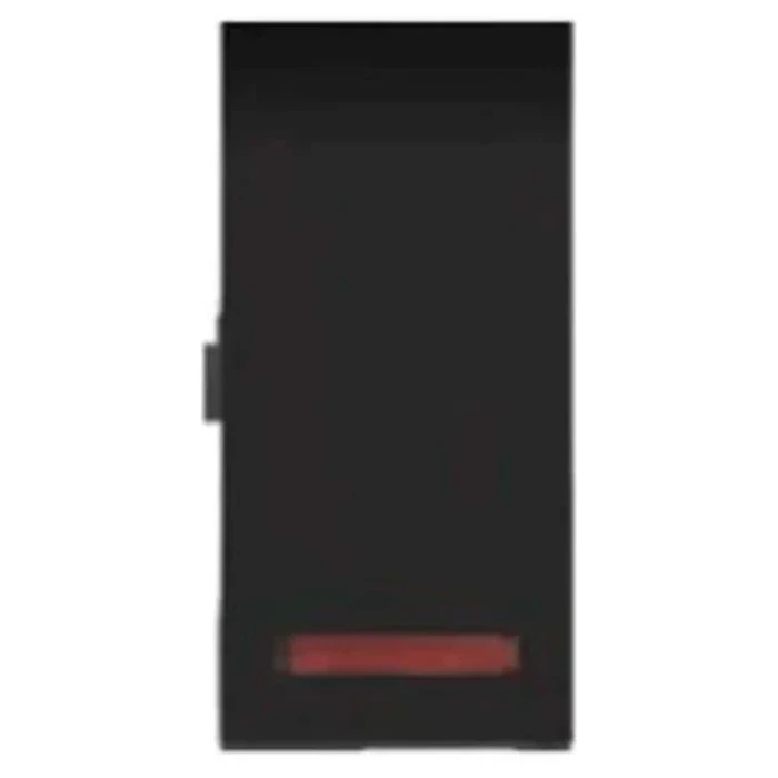 Anchor Roma 66111B 10AX 1-Way Switch with Indicator | Integrated Power-ON Logic | 1-Module Modular | Flame Retardant Polycarbonate Shield