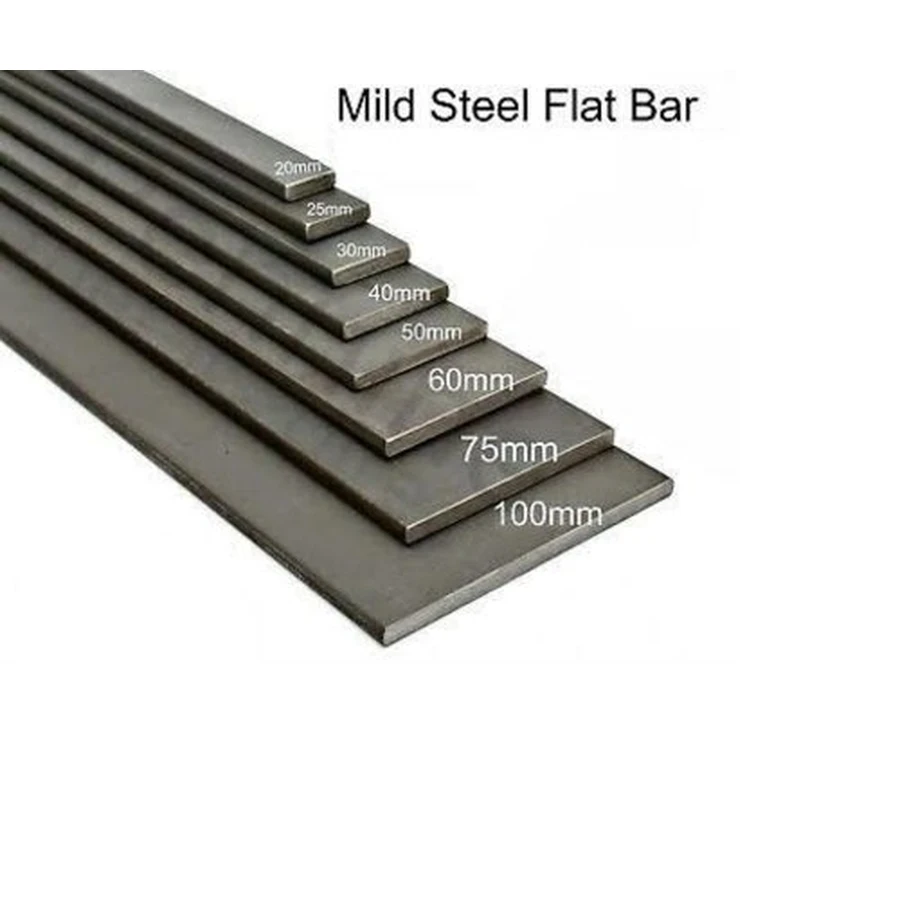 Industrial MS Flat Bars | 20mm to 200mm Widths | 3mm to 10mm Thickness Options | High-Strength Structural Bracing and Base Plates